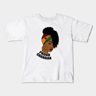 Ghana Flag, Proud Ghanaian Woman, Love Ghana, West Africa Kids T-Shirt